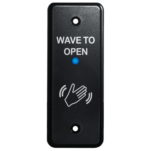 BEA 10MS31J-B Jamb Style Touchless Actuator With Wave Logo Stainless Steel Finish