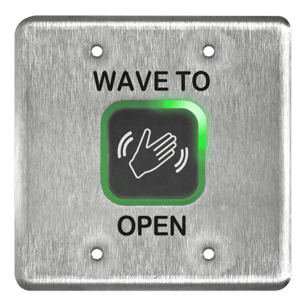 BEA 10MS41-D Double Gang Touchless Actuator With Wave Logo Stainless Steel Finish