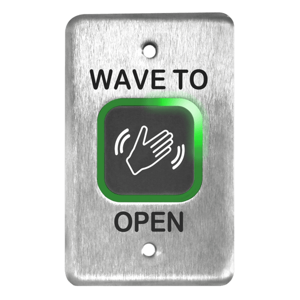 BEA 10MS41-S Single Gang Touchless Actuator With Wave Logo Stainless Steel Finish