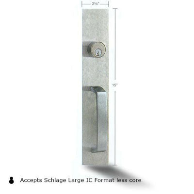 Cal Royal 9800NL Panic Bar Keyed Pull Trim