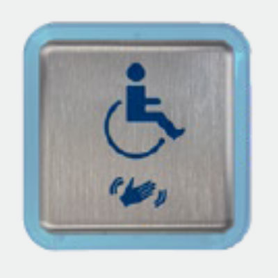 BEA 10MS21HSLL Square Plate Touchless Actuator With Logo Stainless Steel Finish