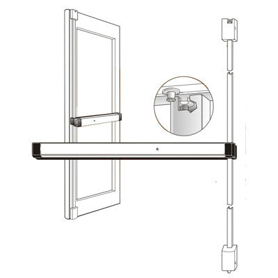 Adams Rite 8200 Series Vertical Rod Panic Bar