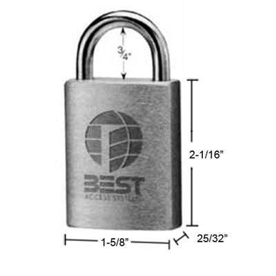 Stanley Best 11B72 Padlock Less Core Brushed Chrome Finish