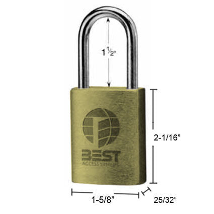 Best 11B722 Padlock Less Core Brushed Brass Finish