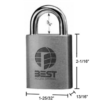 Stanley Best 21B72L Padlock Less Core Brushed Chrome Finish