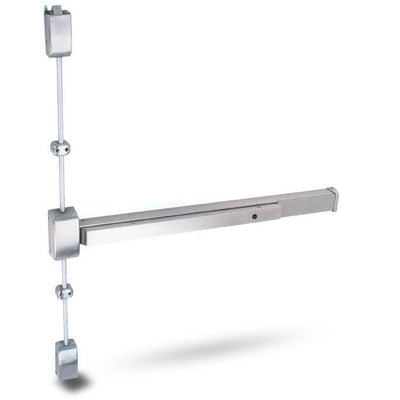 Cal Royal F2280V4896 RHR DURO Dark Brown Finish Fire Rated Vertical Rod Panic Bar Exit Only