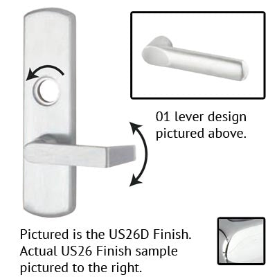 Von Duprin 996L-01 R/V Lever Trim