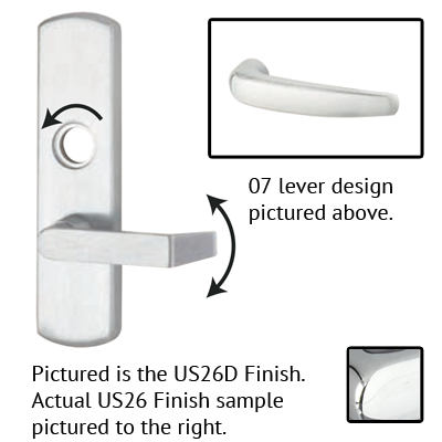 Von Duprin 996L-07 M Lever Trim