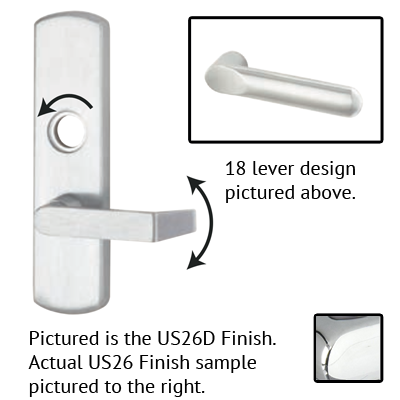 Von Duprin 996L-18 M Lever Trim