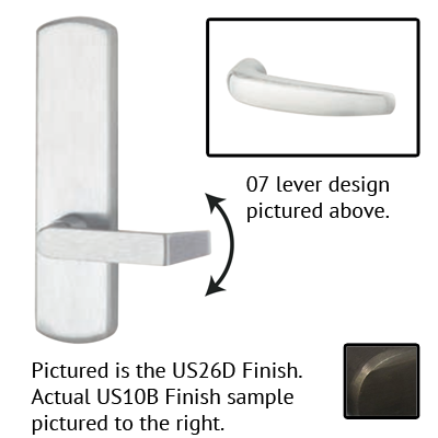 Von Duprin 996L-BE-07 M Blank Escutcheon Lever Trim