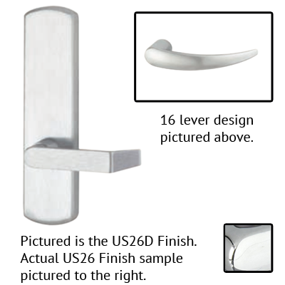 Von Duprin 996L-NL-16 R/V Lever Night Latch Trim