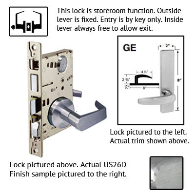 Cal Royal NM Series Grade 1 Mortise Lock With GE Trim