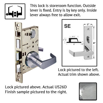 Cal Royal NM Series Grade 1 Mortise Lock With SE Trim