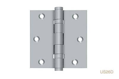 Deltana  3 1/2"x 3 1/2" Square Hinge, Ball Bearings (cost per pair)