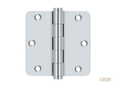 Deltana 3 1/2"x 3 1/2"x 1/4" Radius Hinges (cost per pair)