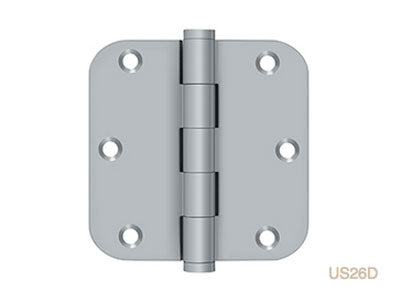 Deltana 3 1/2"x 3 1/2"x 5/8" Radius Hinges (cost per pair)