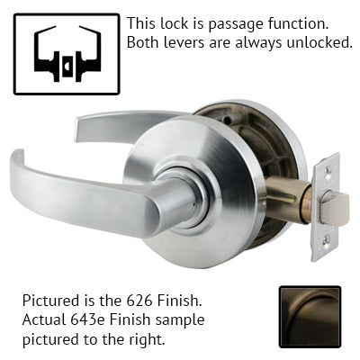 Schlage AL Series Neptune Lever Grade 2 Lock With Cylinder