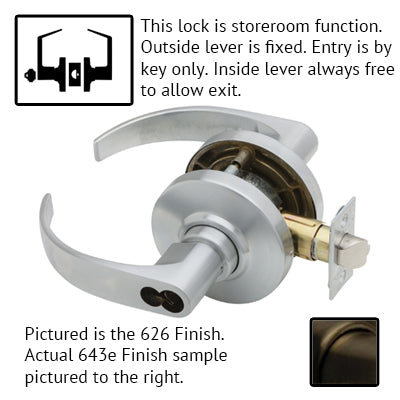 Schlage AL Series Neptune Lever Grade 2 Lock Accepts Schlage LFIC Less Core