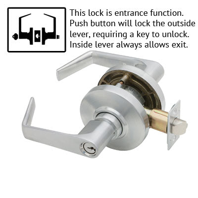 Schlage AL Series Saturn Lever Grade 2 Lock With Cylinder