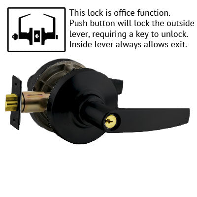 Schlage AL Jupiter Lever Grade 2 Lock With Cylinder US Finishes