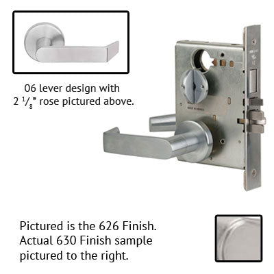 Schlage L9453L 06A  Lever Mortise Lock Less Cylinder