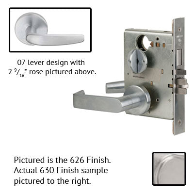 Schlage L9453L 07B Lever Mortise Lock Less Cylinder