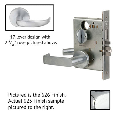 Schlage L9453J 17B Lever Mortise Lock Accepts Schlage LFIC Less Core