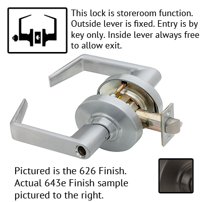 Schlage ND Series Rhodes Lever Lock Less Cylinder