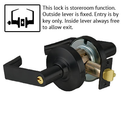 Schlage ND Series Rhodes Lever Lock With Cylinder US Finishes