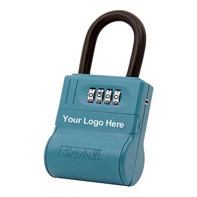 Padlocks 4 Less ShurLok II SL600P Imprinted Front Loading Numeric Code Blue LockBox