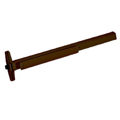 Von Duprin AX-PA35A-EO F 4 US10B Oil Rubbed Bronze Finish Four Foot Fire Rated Accessible Rated Panic Bar Exit Only With Pushpad Armor