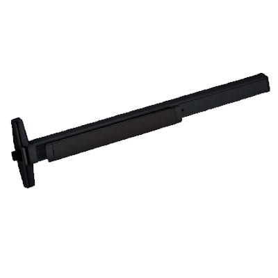 Von Duprin AX-PA35A-EO F 3 US19 Black Finish Three Foot Fire Rated Accessible Rated Panic Bar Exit Only With Pushpad Armor