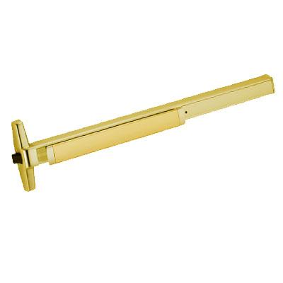 Von Duprin AX-PA35A-EO 3 US4 Brushed Brass Finish Three Foot Accessible Rated Panic Bar Exit Only With Pushpad Armor