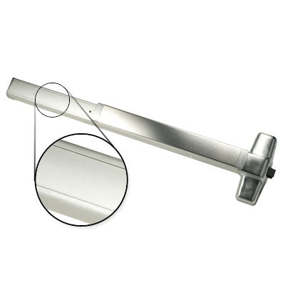 Von Duprin QEL98EO F 3 US26D Brushed Chrome Finish Three Foot Fire Rated Quiet Electric Latch Retraction Panic Bar Exit Only
