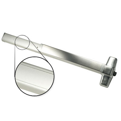 Von Duprin QEL98EO F 3 US28 Aluminum Finish Three Foot Fire Rated Quiet Electric Latch Retraction Panic Bar Exit Only