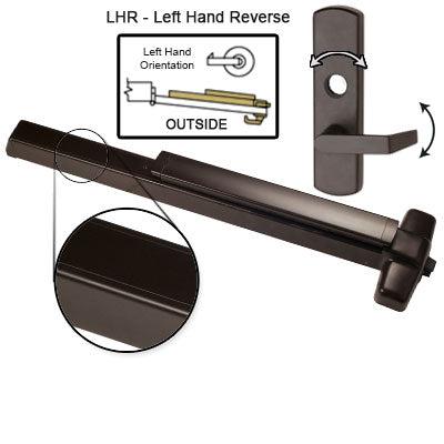 Von Duprin 98L BE Panic Bar Lever Blank Escutcheon