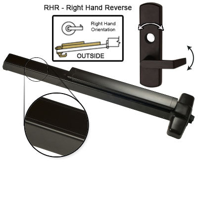 Von Duprin QELRX98L Quiet Electrified Latch Retraction With Rex Switch Panic Bar With Lever