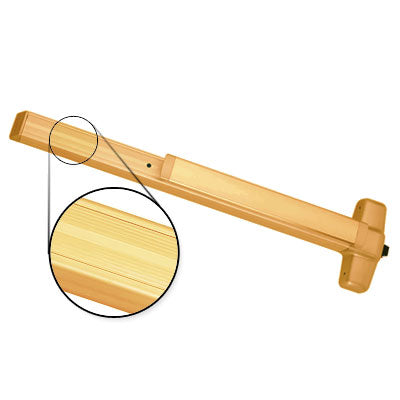 Von Duprin QEL99EO F 3 US10 Brushed Bronze Finish Three Foot Fire Rated Quiet Electric Latch Retraction Panic Bar Exit Only