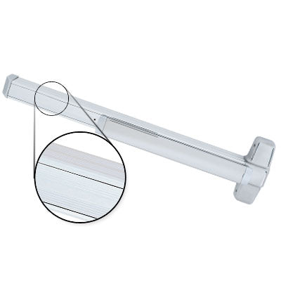 Von Duprin QEL99EO F 4 US26 Polished Chrome Finish Four Foot Fire Rated Quiet Electric Latch Retraction Panic Bar Exit Only
