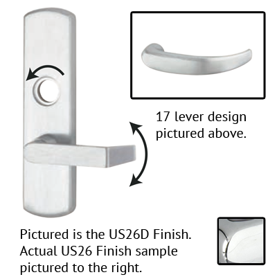 Von Duprin E996L-17 M Electric Lever Trim