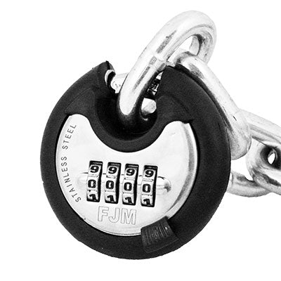 Padlocks 4 Less SX-792 Combination Disc Padlock With Rubber Cover