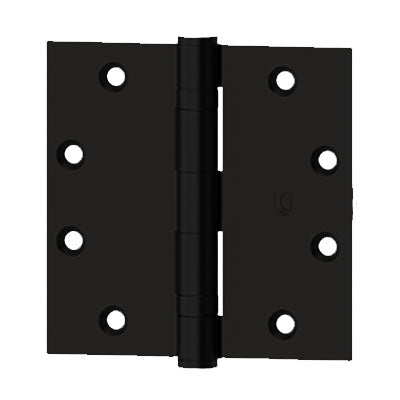 Hager BB1279N 4-1/2X4-1/2 L1 Standard Weight Non Removable Pin Hinge Black Finish