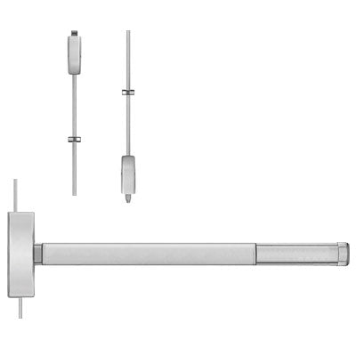 Precision Rod Frame Precision 2201 630 36 Panic Bar Surface Vertical Rod Stainless Steel F ...