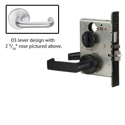 Schlage L9010 03B 622 Black Finish Passage Lever Mortise Lock With Cylinder