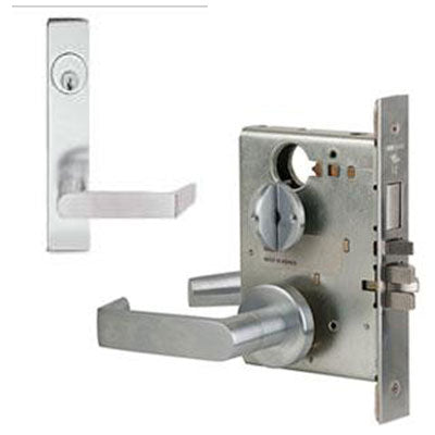 Schlage L9453J 06L Plate Trim Lever Mortise Lock Accepts Schlage LFIC Less Core