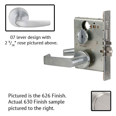 Schlage L9453P 07B  Lever Mortise Lock With Cylinder