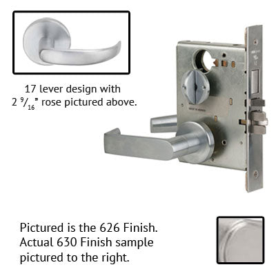Schlage L9453P 17B  Lever Mortise Lock With Cylinder