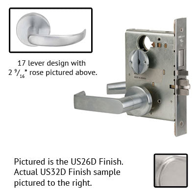 Schlage L9453P 17B  Lever Mortise Lock With Cylinder US Finishes