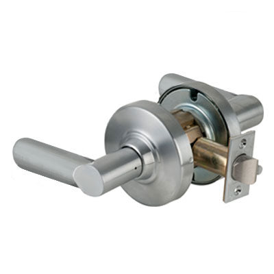Schlage ND10S BRW 626 Brushed Chrome Finish - Heavy Duty Passage Lever Lock with Cylinder