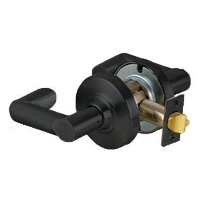 Schlage ND10S BWK 622 Black Finish - Heavy Duty Passage Lever Lock with Cylinder